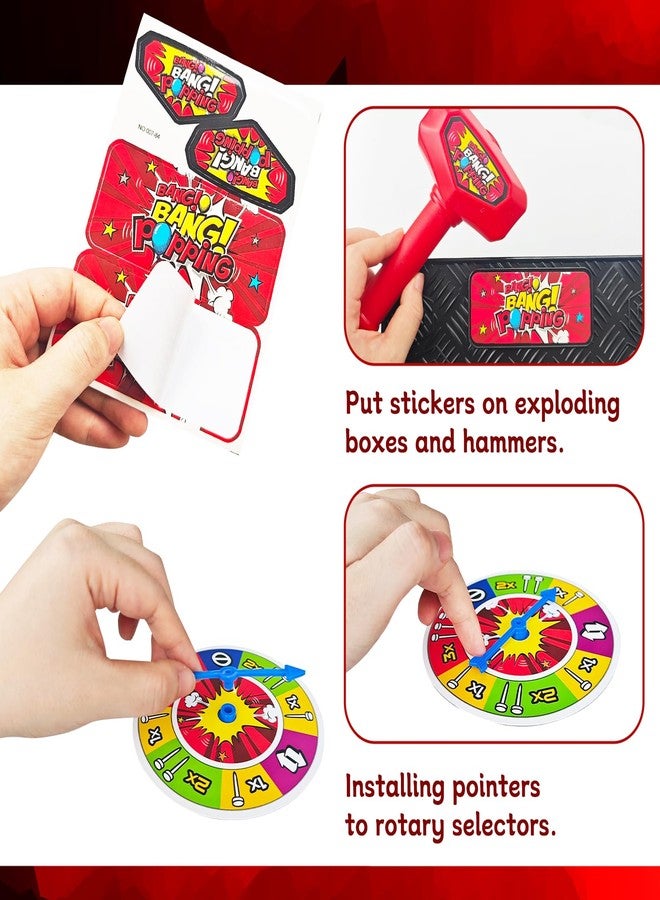 Zddaoole Balloon Pop Game,Blast Box Board Games Explosion Balloon Popping Desk Game for Family Parties - Image 3